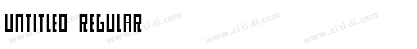 Untitled Regular字体转换
